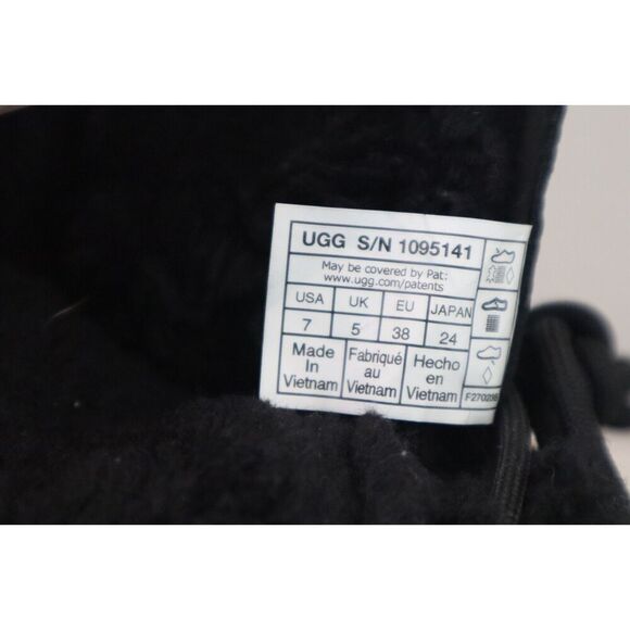 UGG 1095141 Women's Sz 7 Black Adirondack Boot III Waterproof Winter Boots - Picture 4 of 14